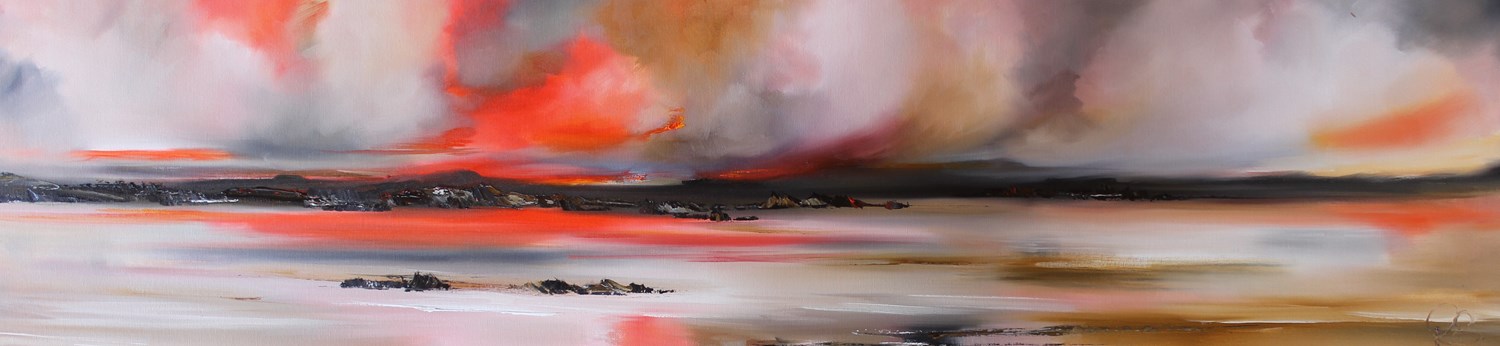 'Sunset and Thunderous clouds' by artist Rosanne Barr